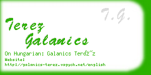 terez galanics business card